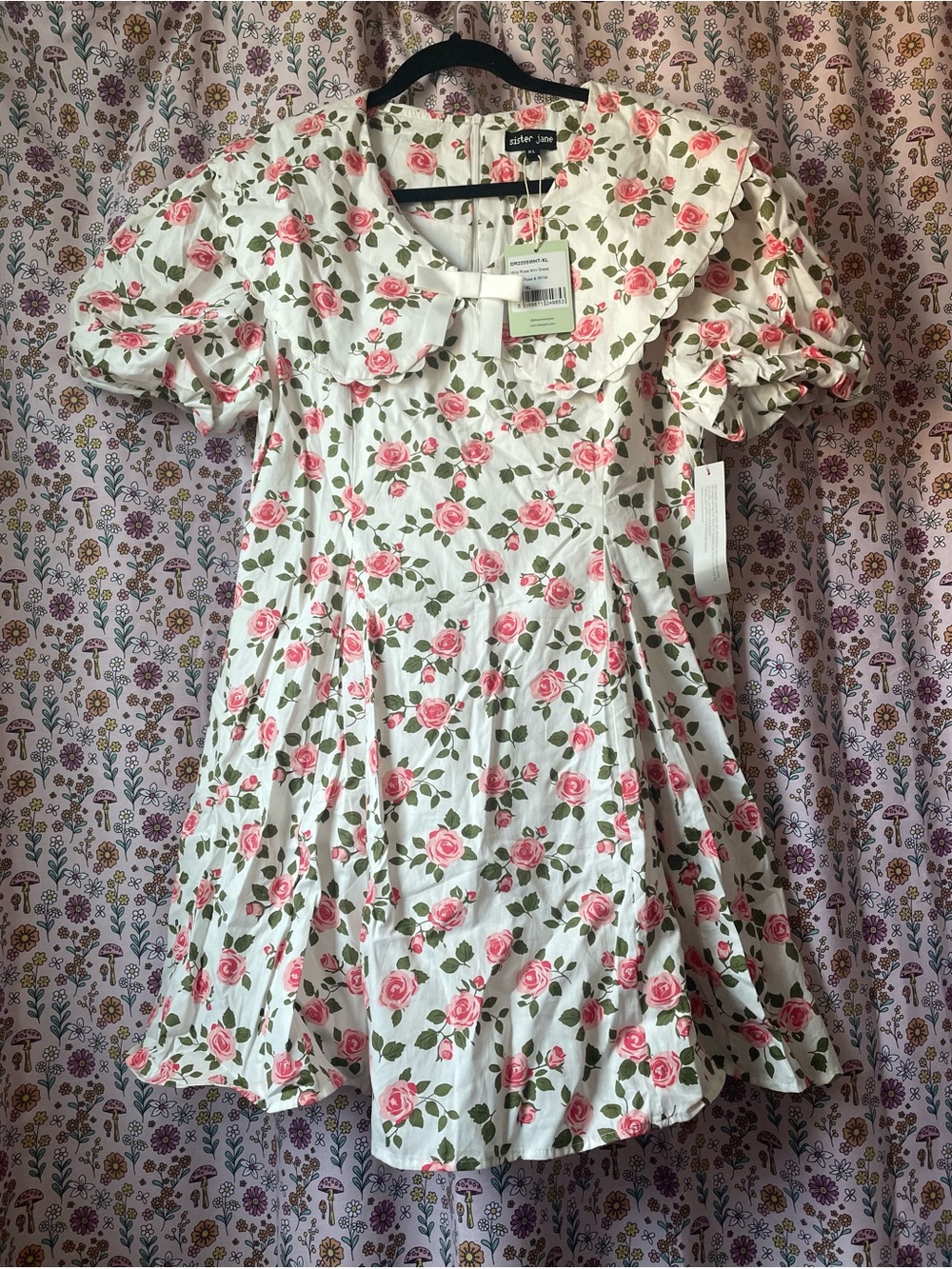 Sister Jane, Wild Rose mini dress, sz XL